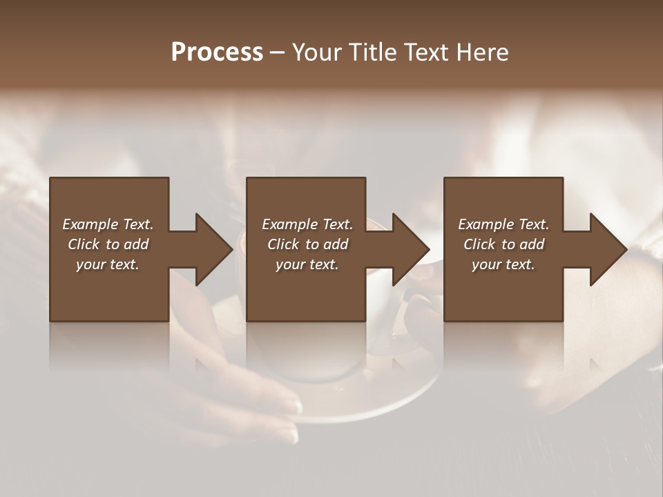 A Woman Holding A Cup Of Coffee With Steam Coming Out Of It PowerPoint Template