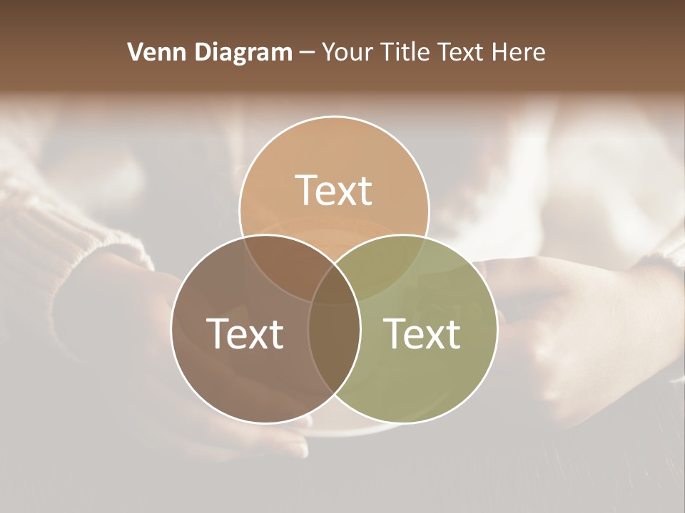 A Woman Holding A Cup Of Coffee With Steam Coming Out Of It PowerPoint Template