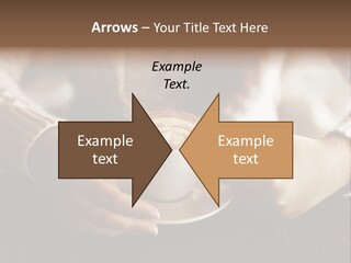 A Woman Holding A Cup Of Coffee With Steam Coming Out Of It PowerPoint Template