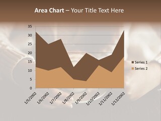 A Woman Holding A Cup Of Coffee With Steam Coming Out Of It PowerPoint Template