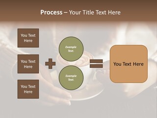 A Woman Holding A Cup Of Coffee With Steam Coming Out Of It PowerPoint Template