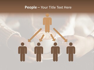 A Woman Holding A Cup Of Coffee With Steam Coming Out Of It PowerPoint Template