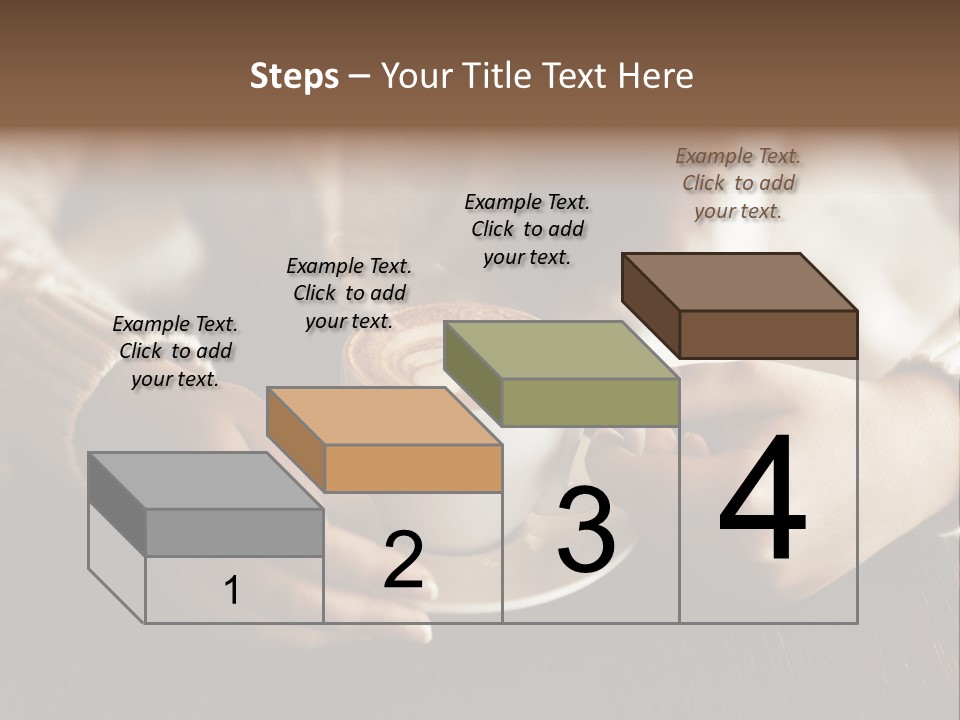A Woman Holding A Cup Of Coffee With Steam Coming Out Of It PowerPoint Template