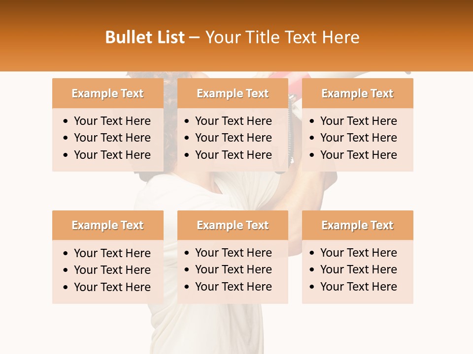 A Man Shouting Into A Red And White Megaphone PowerPoint Template