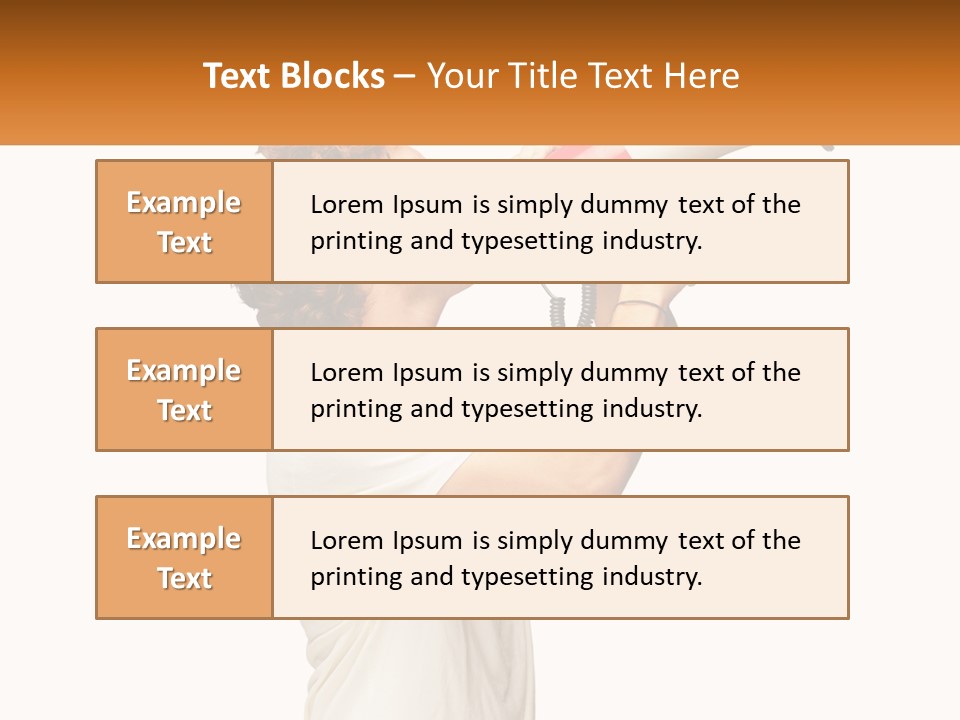 A Man Shouting Into A Red And White Megaphone PowerPoint Template