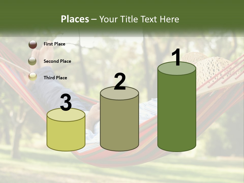A Man Laying In A Hammock Powerpoint Template PowerPoint Template