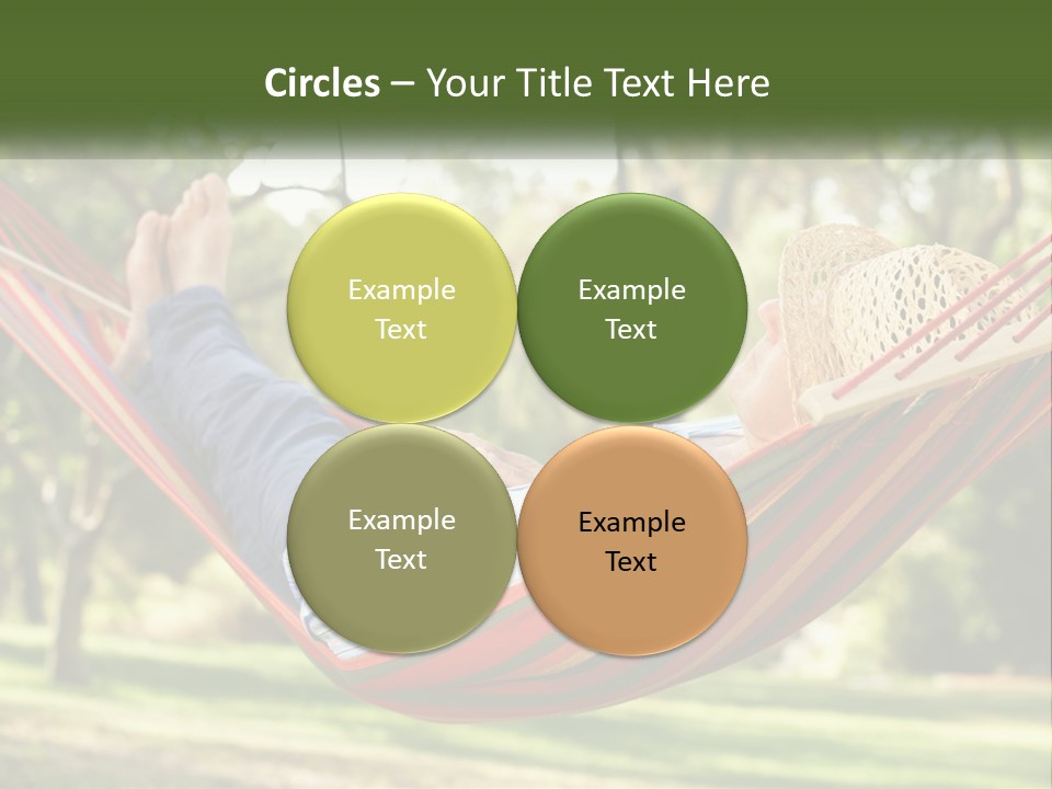 A Man Laying In A Hammock Powerpoint Template PowerPoint Template