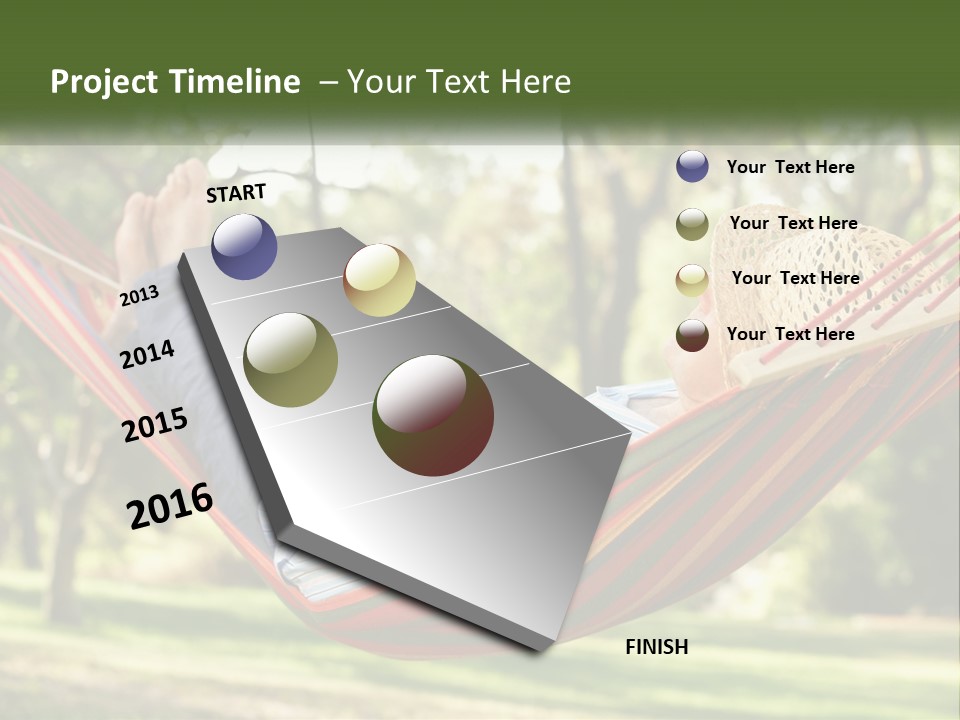 A Man Laying In A Hammock Powerpoint Template PowerPoint Template