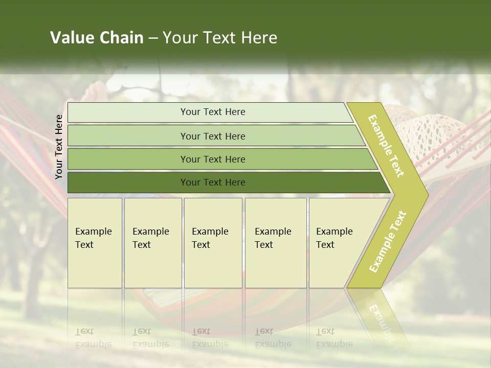 A Man Laying In A Hammock Powerpoint Template PowerPoint Template