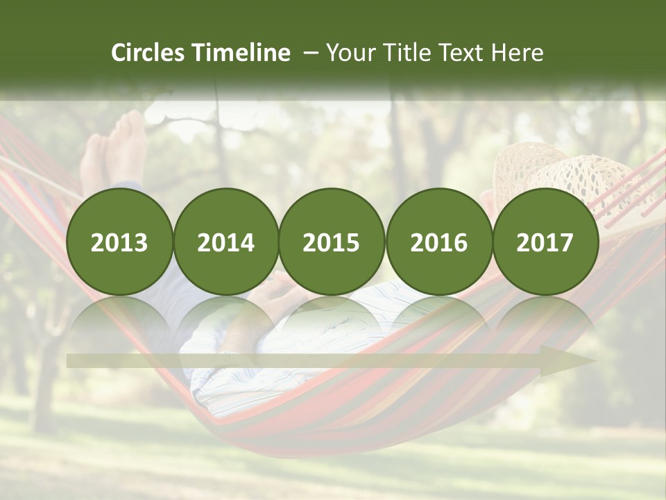 A Man Laying In A Hammock Powerpoint Template PowerPoint Template