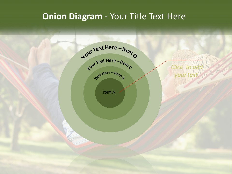 A Man Laying In A Hammock Powerpoint Template PowerPoint Template