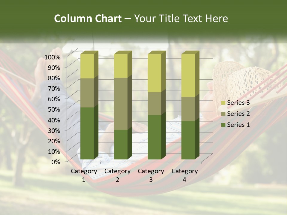 A Man Laying In A Hammock Powerpoint Template PowerPoint Template