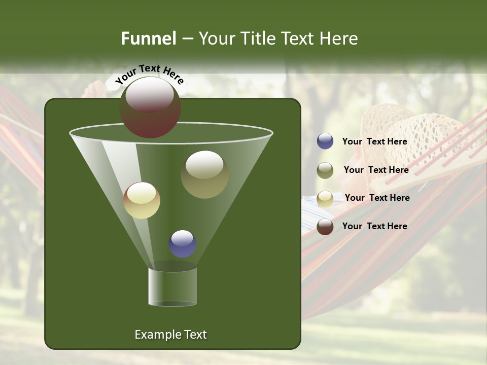 A Man Laying In A Hammock Powerpoint Template PowerPoint Template