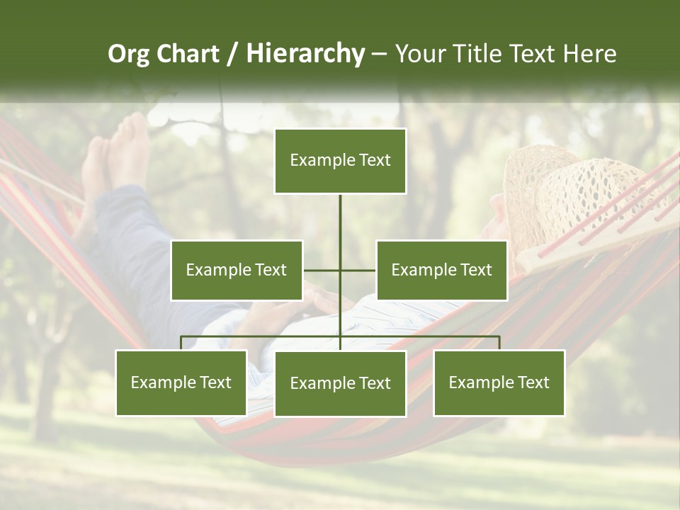 A Man Laying In A Hammock Powerpoint Template PowerPoint Template