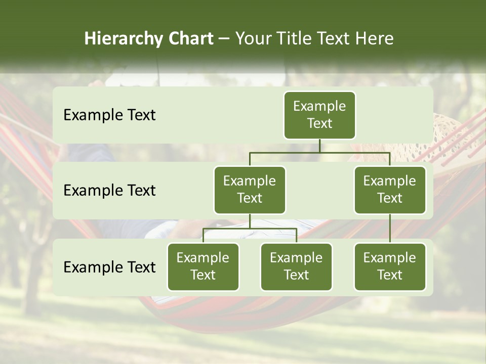 A Man Laying In A Hammock Powerpoint Template PowerPoint Template