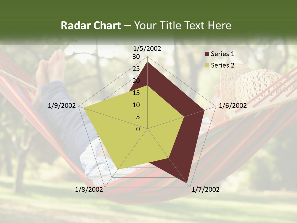 A Man Laying In A Hammock Powerpoint Template PowerPoint Template