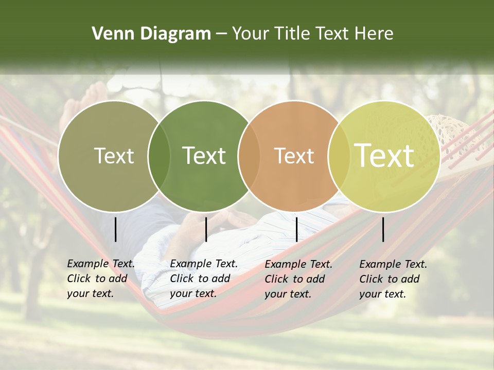 A Man Laying In A Hammock Powerpoint Template PowerPoint Template