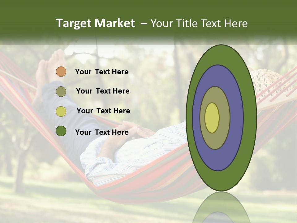 A Man Laying In A Hammock Powerpoint Template PowerPoint Template
