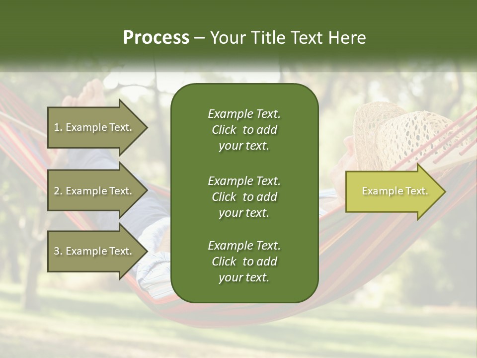 A Man Laying In A Hammock Powerpoint Template PowerPoint Template
