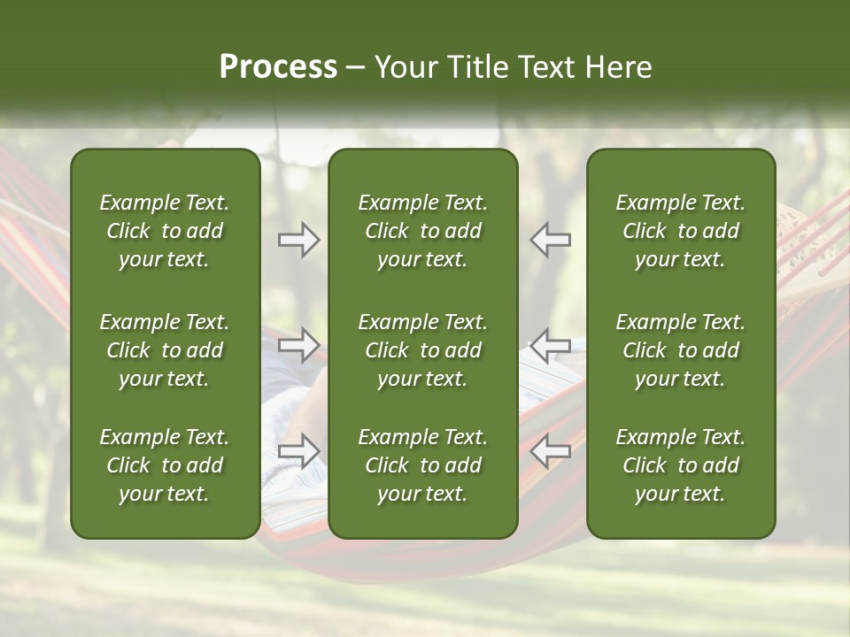 A Man Laying In A Hammock Powerpoint Template PowerPoint Template