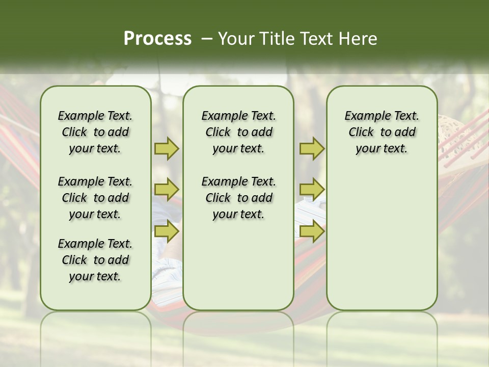 A Man Laying In A Hammock Powerpoint Template PowerPoint Template