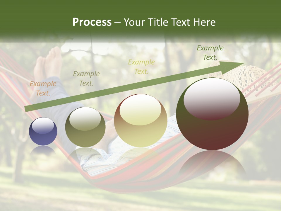 A Man Laying In A Hammock Powerpoint Template PowerPoint Template