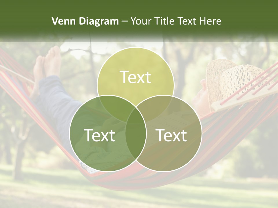 A Man Laying In A Hammock Powerpoint Template PowerPoint Template