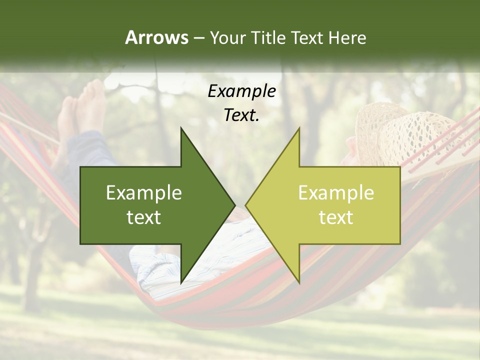 A Man Laying In A Hammock Powerpoint Template PowerPoint Template