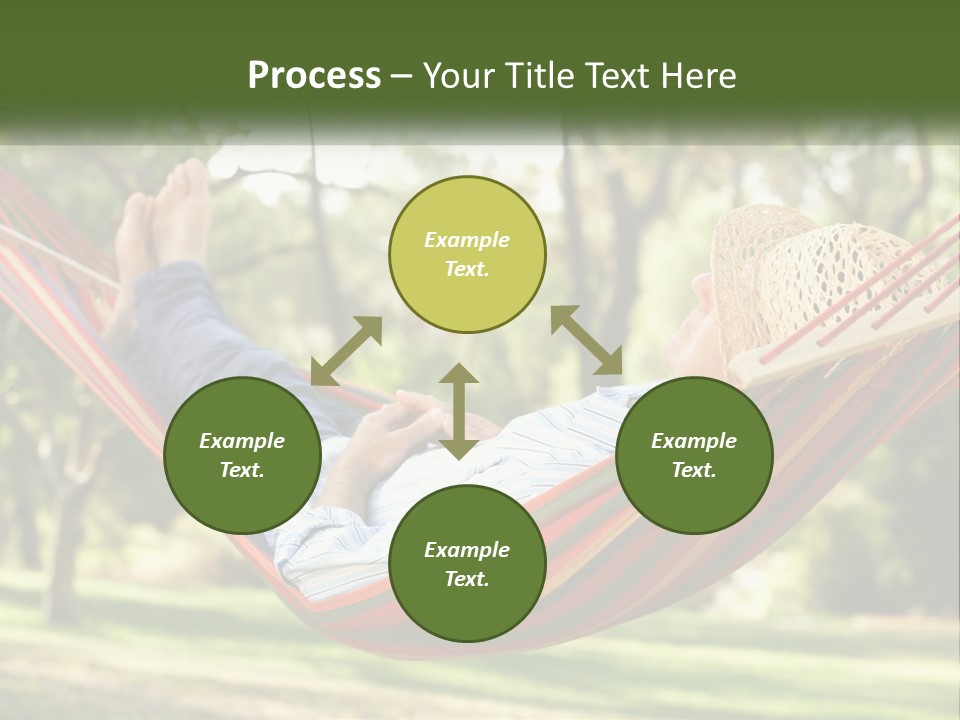 A Man Laying In A Hammock Powerpoint Template PowerPoint Template