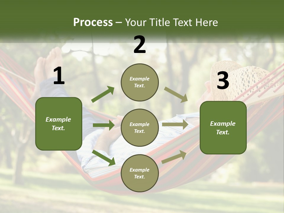 A Man Laying In A Hammock Powerpoint Template PowerPoint Template