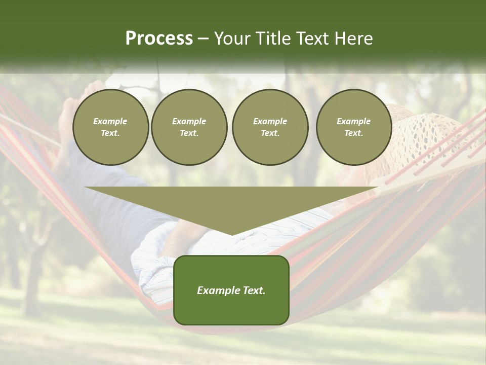 A Man Laying In A Hammock Powerpoint Template PowerPoint Template