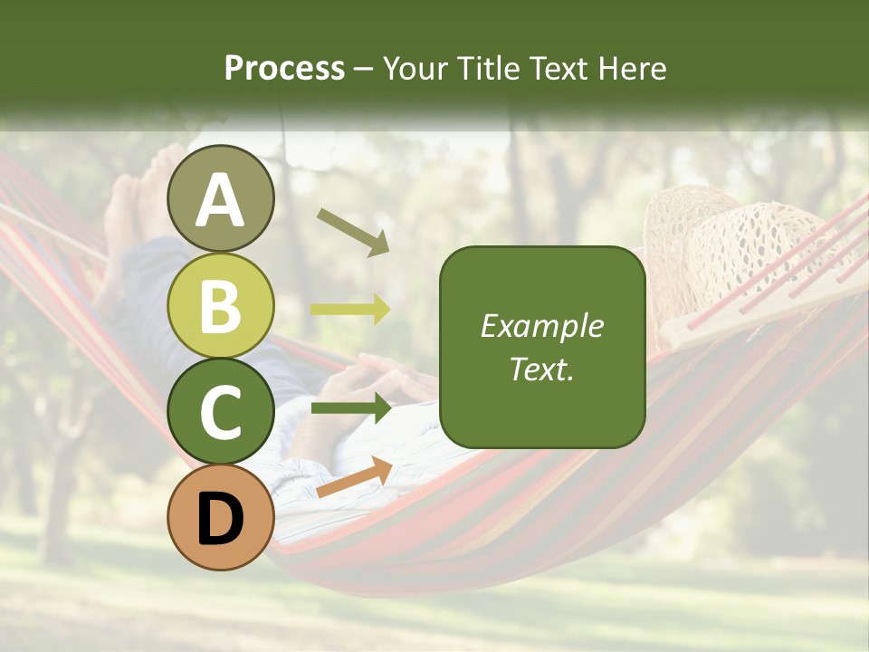 A Man Laying In A Hammock Powerpoint Template PowerPoint Template