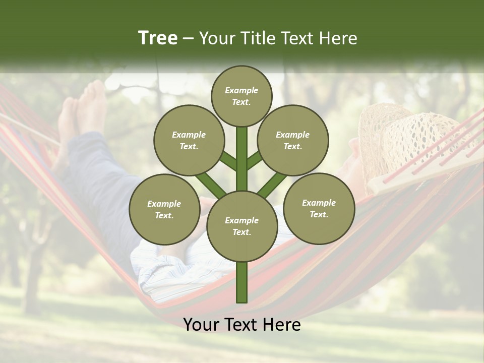 A Man Laying In A Hammock Powerpoint Template PowerPoint Template