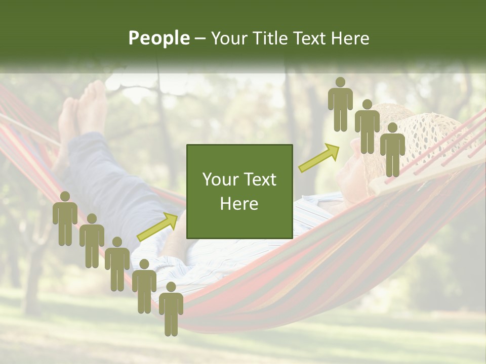 A Man Laying In A Hammock Powerpoint Template PowerPoint Template