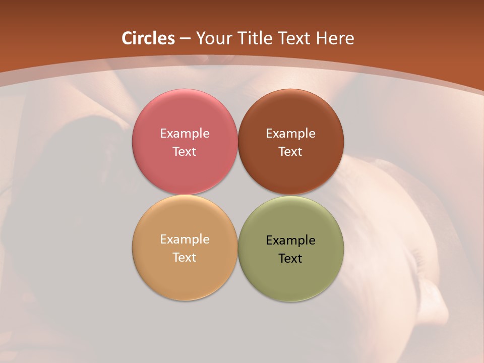 A Woman Getting A Back Massage From A Man PowerPoint Template