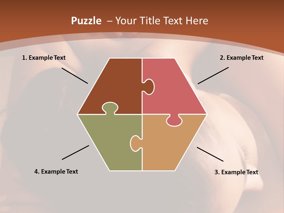 A Woman Getting A Back Massage From A Man PowerPoint Template