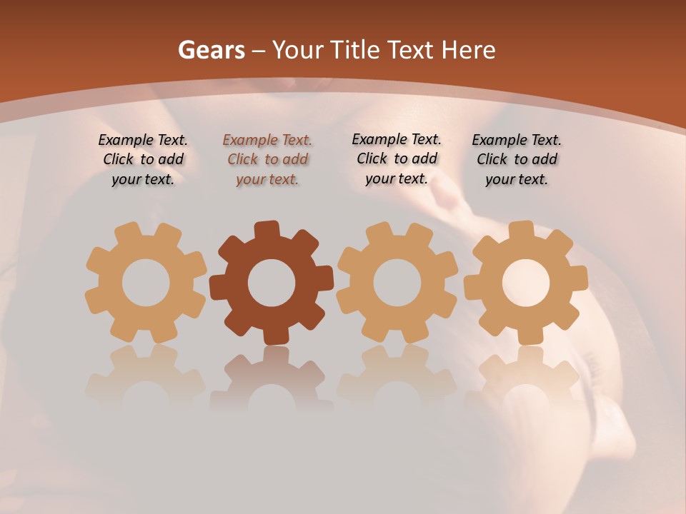 A Woman Getting A Back Massage From A Man PowerPoint Template