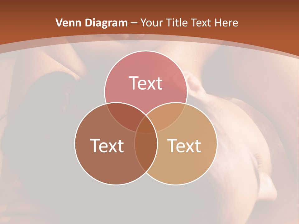 A Woman Getting A Back Massage From A Man PowerPoint Template