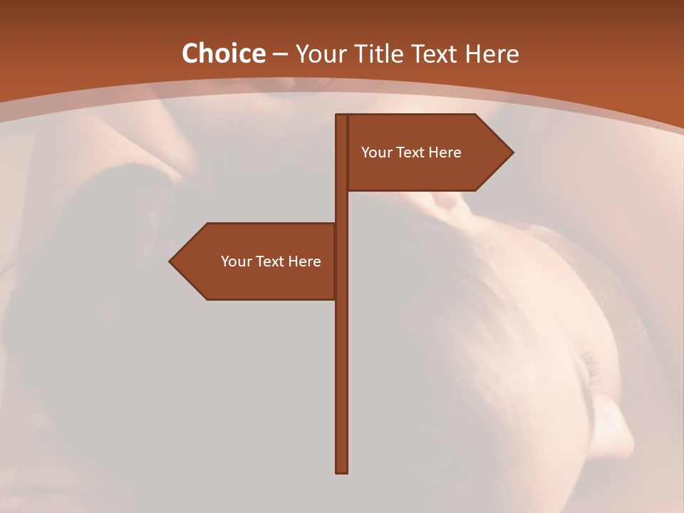 A Woman Getting A Back Massage From A Man PowerPoint Template