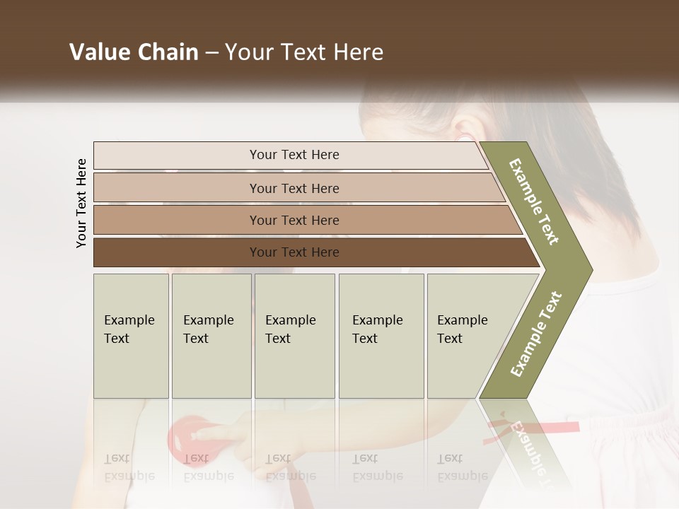 Two Little Girls Are Playing With Ear Buds PowerPoint Template