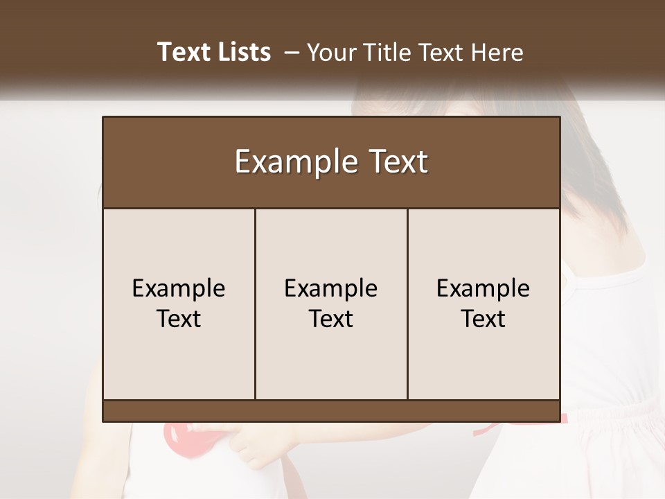 Two Little Girls Are Playing With Ear Buds PowerPoint Template