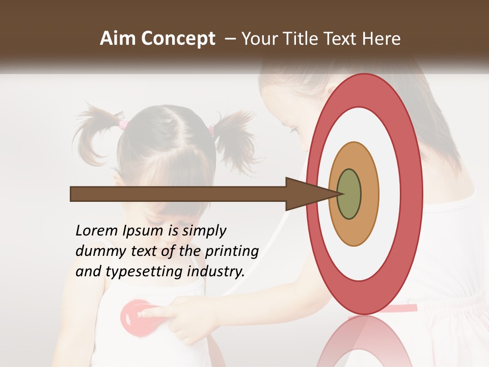 Two Little Girls Are Playing With Ear Buds PowerPoint Template