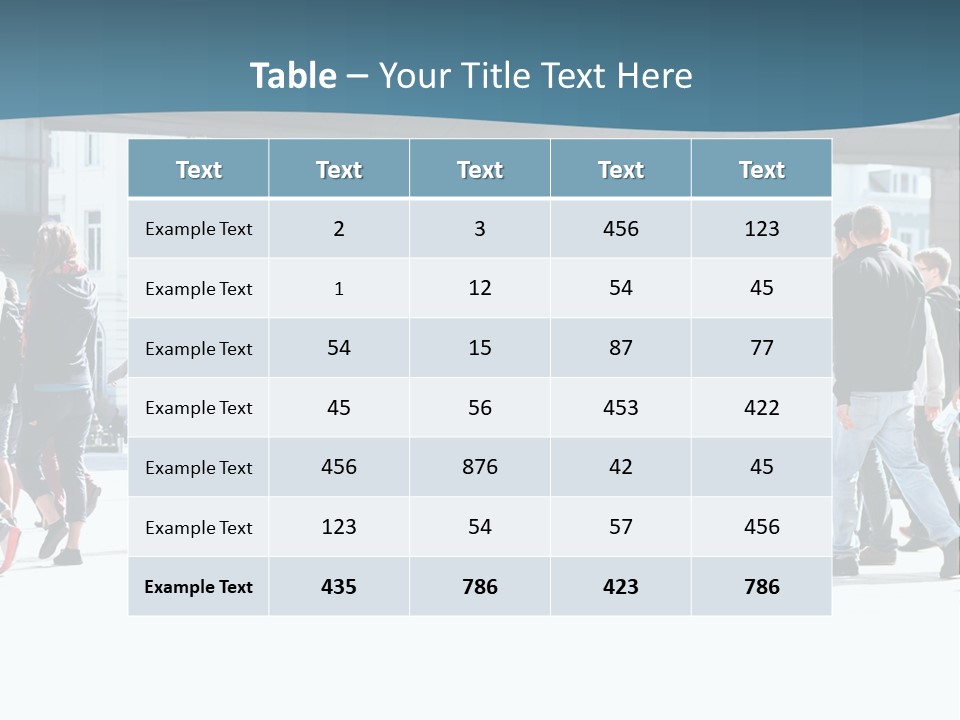 A Group Of People Walking Down A Street PowerPoint Template