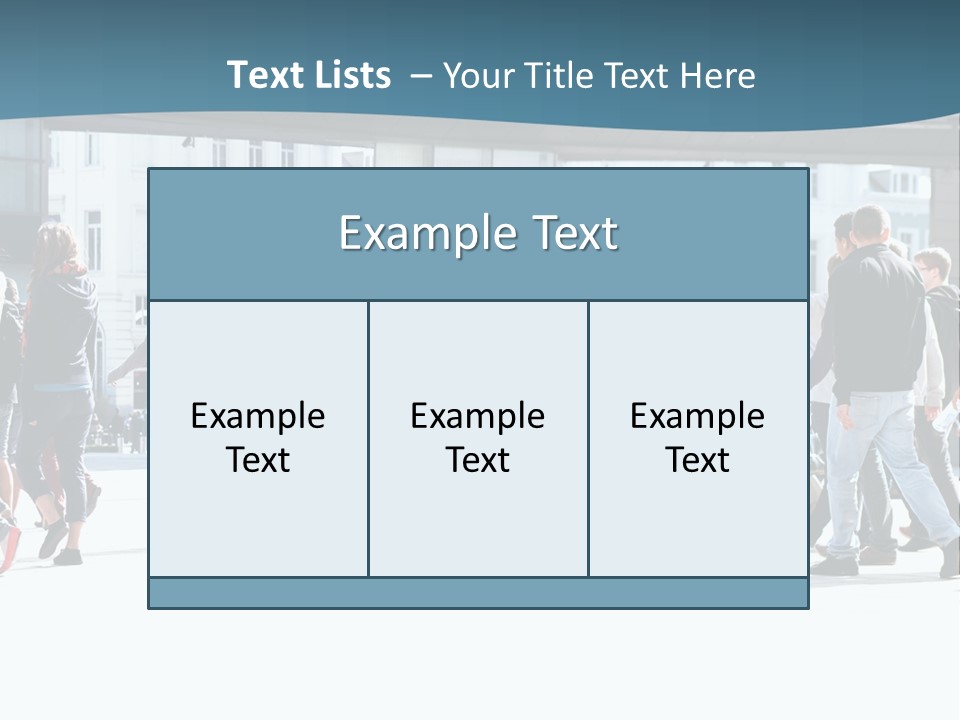 A Group Of People Walking Down A Street PowerPoint Template