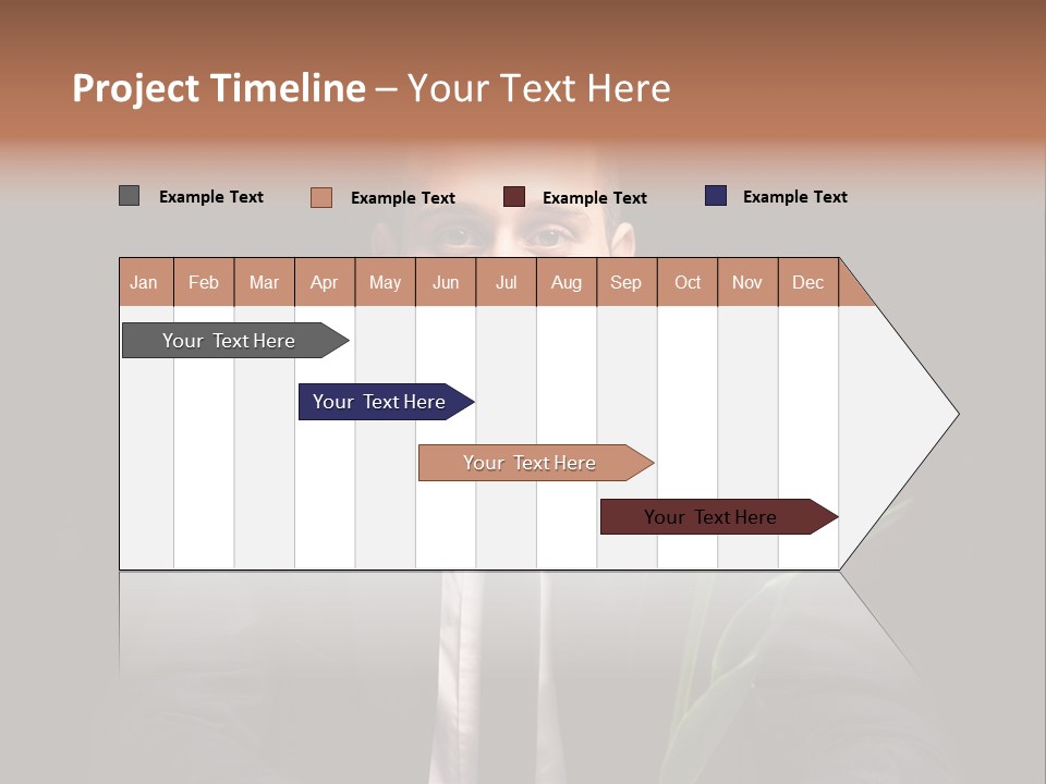 A Man In A Suit And Tie Holding A Yellow Flower PowerPoint Template