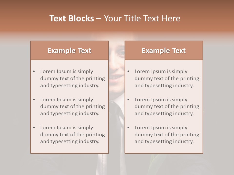 A Man In A Suit And Tie Holding A Yellow Flower PowerPoint Template
