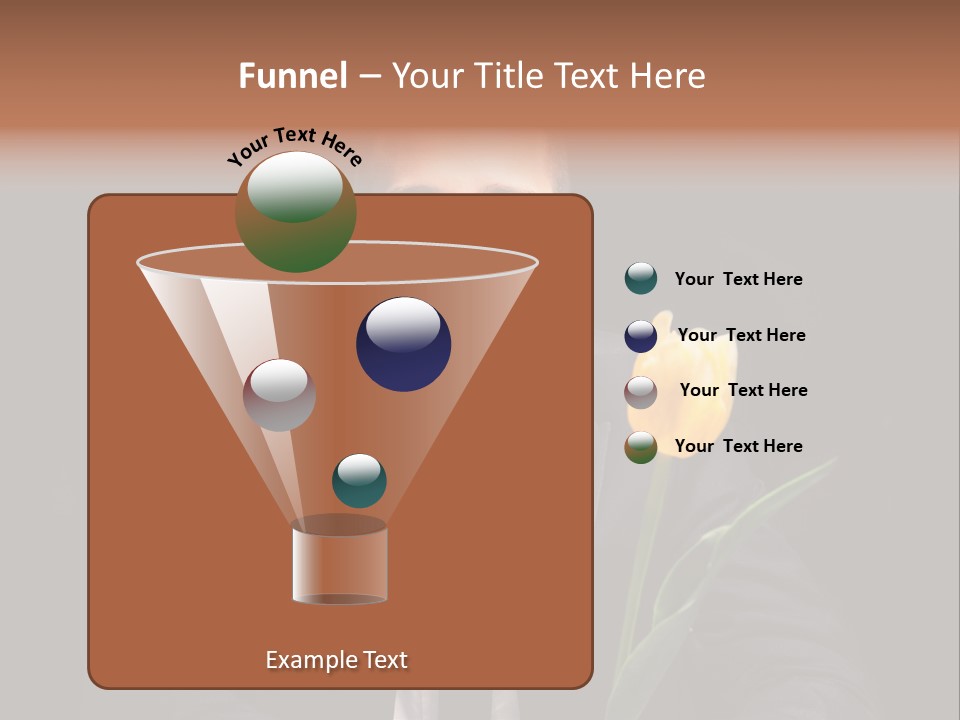 A Man In A Suit And Tie Holding A Yellow Flower PowerPoint Template