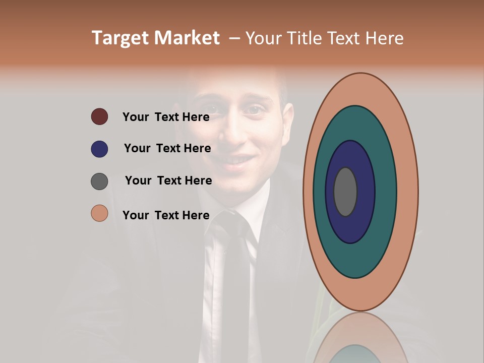 A Man In A Suit And Tie Holding A Yellow Flower PowerPoint Template