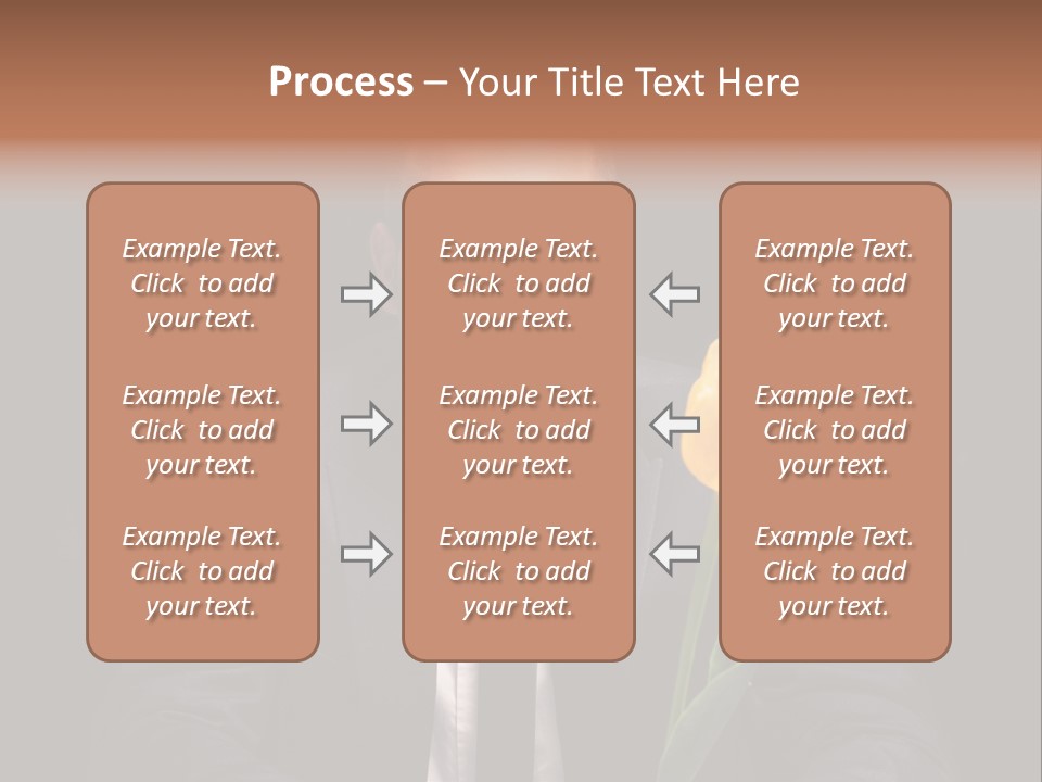 A Man In A Suit And Tie Holding A Yellow Flower PowerPoint Template