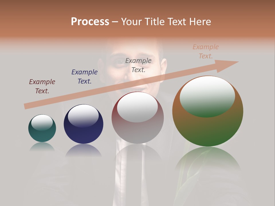 A Man In A Suit And Tie Holding A Yellow Flower PowerPoint Template